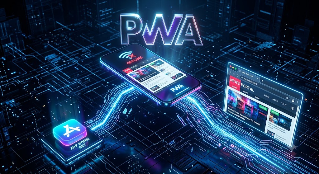 PWA چیست؟ راهنمای جامع برنامه‌های وب پیش‌رونده و ۷ مزیت حیاتی آن برای کسب‌وکارها